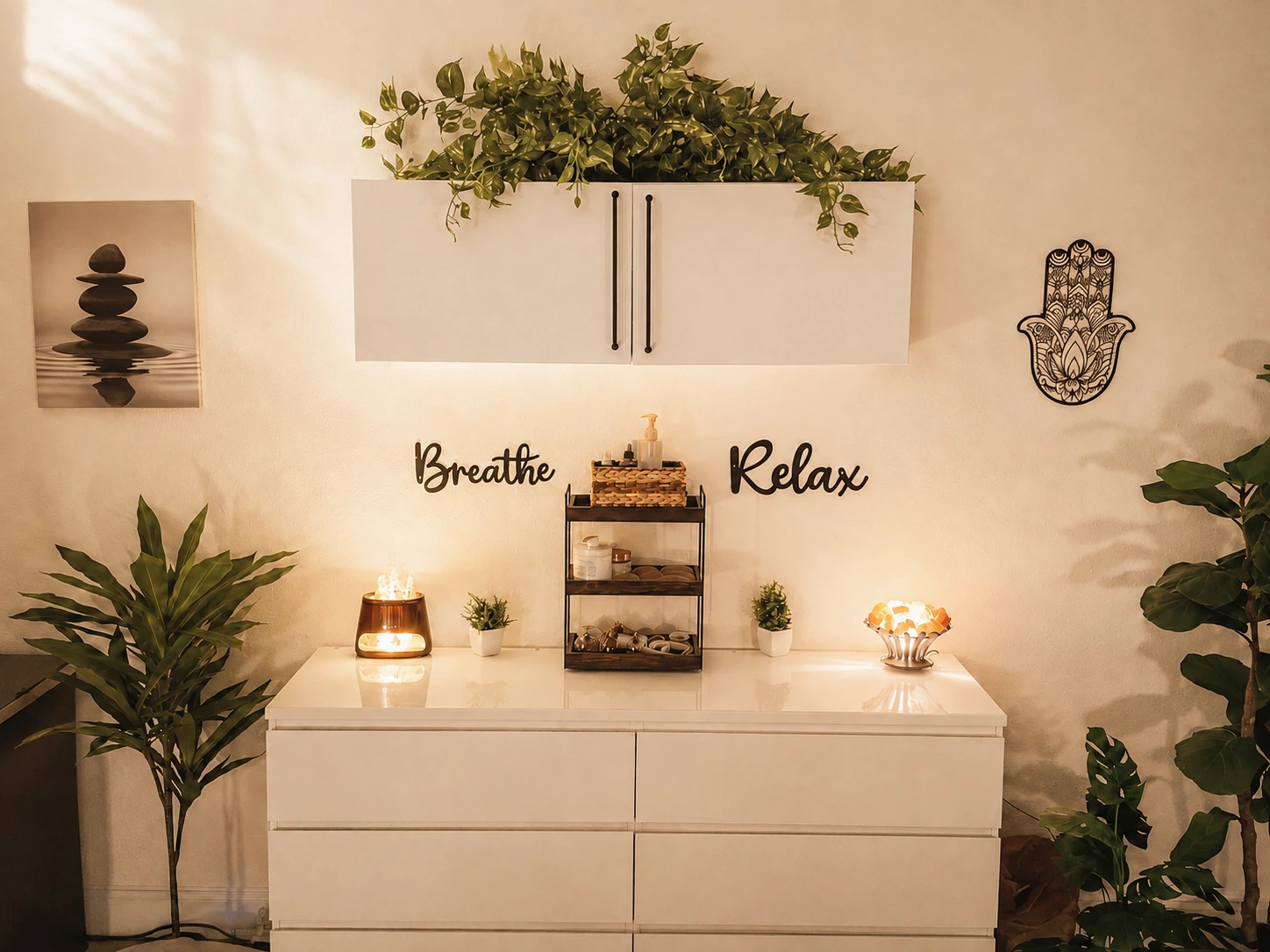 A calm corner of the treatment room.